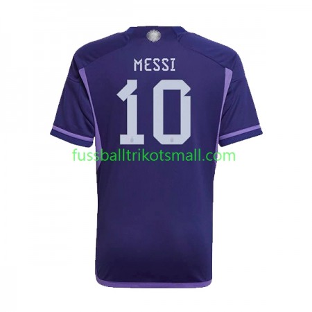 Fußballtrikots Argentinien Lionel Messi 10 FIFA WM 2022 Kurzarm Auswärts-trikot kaufen